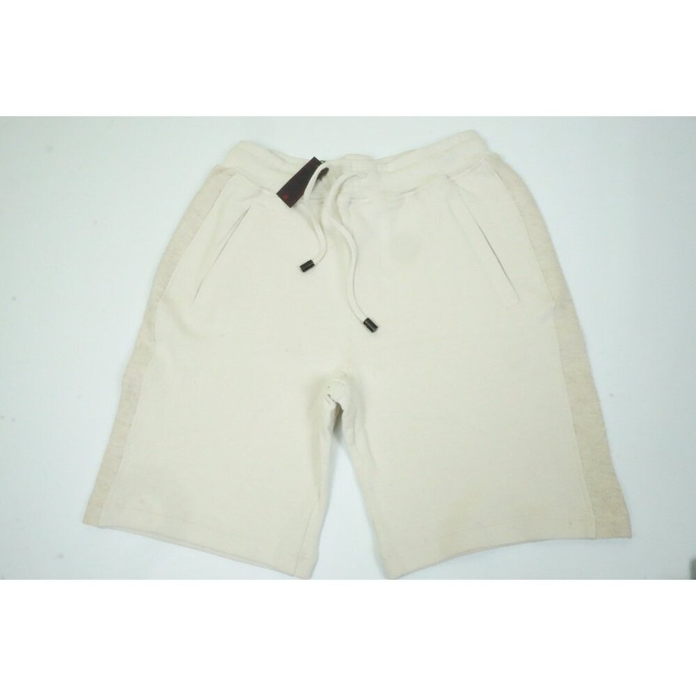 Isaia Short Track Pant Beige Cotton Linen Hemp Sz M BRAND NEW W TAGS